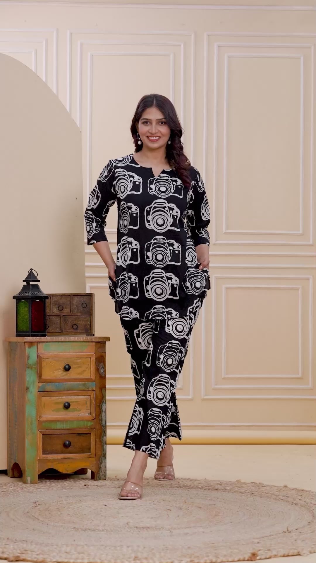 Digital Print Cotton Co-ord Set